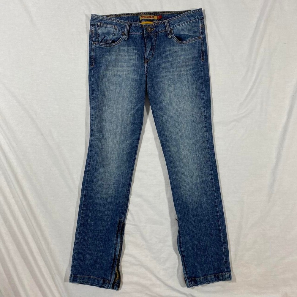 Mudd lowrise straight jeans zipper ankles size 11 vintage y2k 2000s retro
